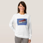 Flagge Singapurs T-Shirt (Vorne ganz)