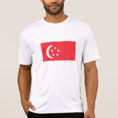 Flagge Singapurs T-Shirt (Vorderseite)