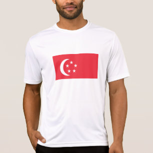 Flagge Singapurs T-Shirt