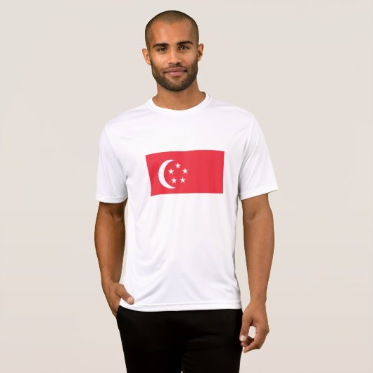 Flagge Singapurs T-Shirt (Vorne ganz)