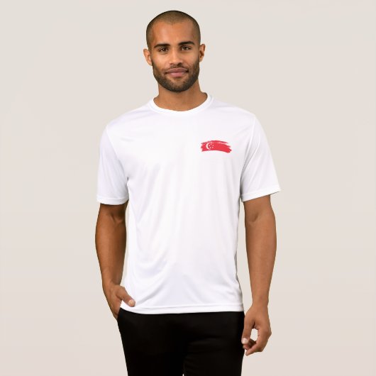 Flagge Singapurs T-Shirt (Vorne ganz)