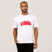 Flagge Singapurs T-Shirt (Vorne ganz)