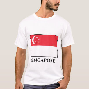 Flagge Singapurs T-Shirt