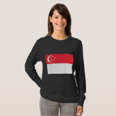 Flagge Singapurs T-Shirt (Vorne ganz)