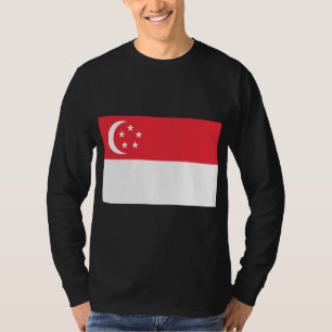 Flagge Singapurs T-Shirt