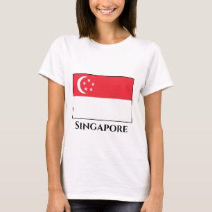 Flagge Singapurs T-Shirt