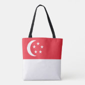 Flagge Singapurs Tasche (Rückseite)