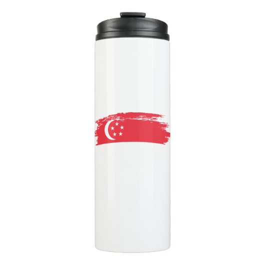 Flagge Singapurs Thermosbecher (Vorderseite)