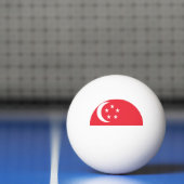 Flagge Singapurs Tischtennisball (Netto)