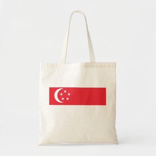 Flagge Singapurs Tragetasche (Vorne)