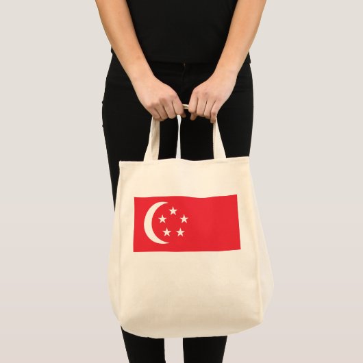 Flagge Singapurs Tragetasche (Vorderseite (Produkt))