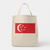 Flagge Singapurs Tragetasche (Rückseite)