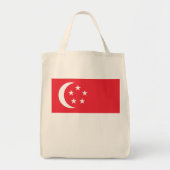 Flagge Singapurs Tragetasche (Vorne)