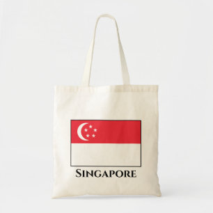 Flagge Singapurs Tragetasche