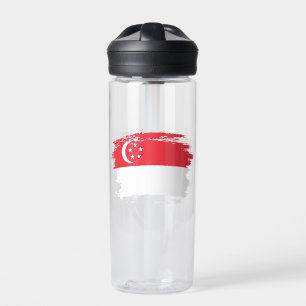Flagge Singapurs Trinkflasche