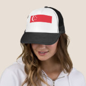 Flagge Singapurs Truckerkappe (Beispiel)