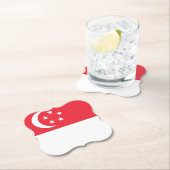 Flagge Singapurs Untersetzer (Vor Ort)