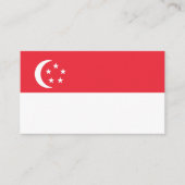 Flagge Singapurs Visitenkarte (Vorderseite)