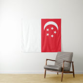 Flagge Singapurs Wandteppich (Beispiel (Horizontal))
