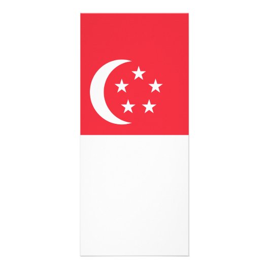 Flagge Singapurs Werbekarte (Hinten)