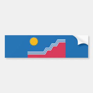 Flagge (Sioux Falls) (North Dakota) Autoaufkleber