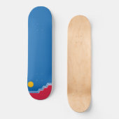 Flagge (Sioux Falls) (North Dakota) Skateboard (Vorderseite)