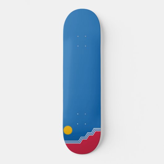 Flagge (Sioux Falls) (North Dakota) Skateboard (Vorderseite)