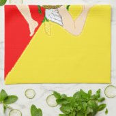 Flagge Siziliens (Italien) Geschirrtuch (Gefaltet)