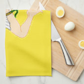 Flagge Siziliens (Italien) Geschirrtuch (Viertel Falte)