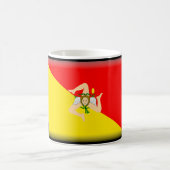 Flagge Siziliens (Italien) Kaffeetasse (Mittel)