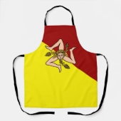 Flagge Siziliens (Italien) Schürze (Vorderseite)