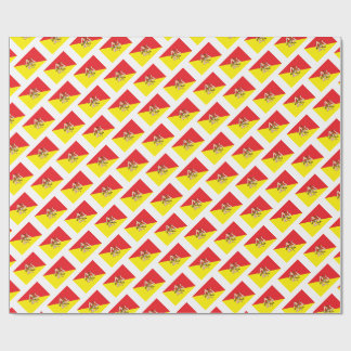 Flagge Siziliens (italienische Region) Geschenkpapier
