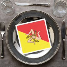 Flagge Siziliens Sizilianische Party & Dinner