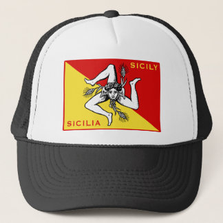 Flagge Siziliens Truckerkappe
