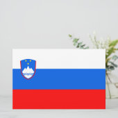 Flagge Sloweniens Briefpapier (Stehend Vorderseite)