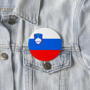 Flagge Sloweniens Button