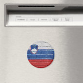 Flagge Sloweniens Magnet (In Situ (Geschirrspüler))