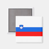 Flagge Sloweniens Magnet (Vorderseite/Rückseite)