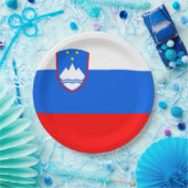 Flagge Sloweniens Pappteller (Party)