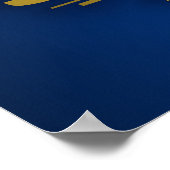 Flagge Sloweniens Poster (Ecke)