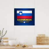 Flagge Sloweniens Poster (Küche)