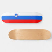Flagge Sloweniens Skateboard (Horizontal)