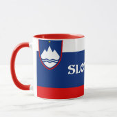 Flagge Sloweniens Tasse (Links)
