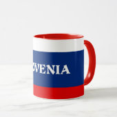 Flagge Sloweniens Tasse (VorderseiteRechts)
