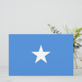 Flagge Somalias Briefpapier (Stehend Vorderseite)