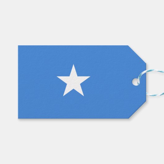 Flagge Somalias Geschenkanhänger (Vorderseite (Horizontal))