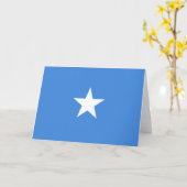 Flagge Somalias Karte (Gelbe Blume)