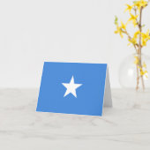 Flagge Somalias Karte (Gelbe Blume)