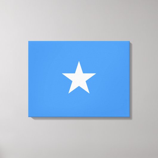 Flagge Somalias Leinwanddruck (Vorderseite)