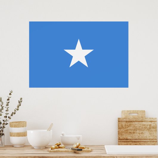 Flagge Somalias Poster (Küche)